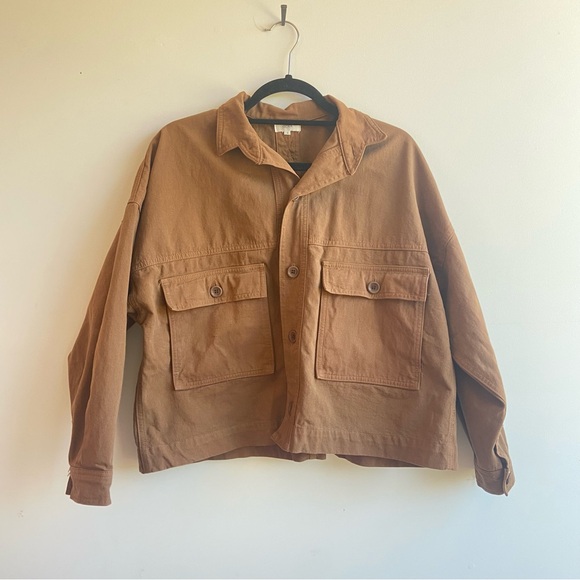 OZMA Tan Utility Jacket for Women - Picture 7 of 10